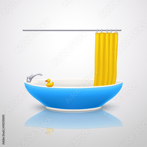 bathtube blue color