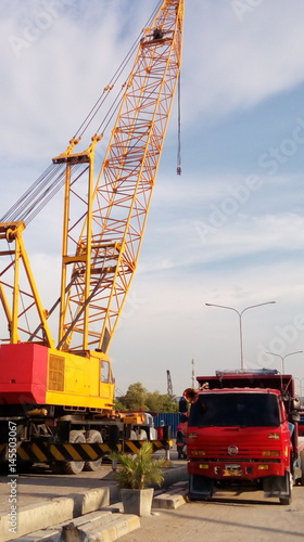 Crane in Jakarta old port