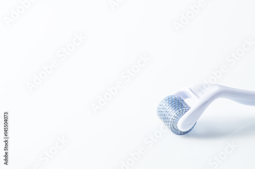 Derma roller for medical micro needling therapy. Tool also known as: Dermaroller, mesoroller, meso-roller, mesopen.