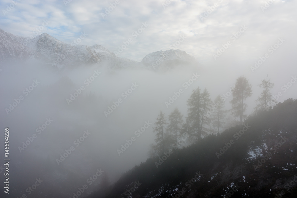 Obraz premium View from on Jenner mountain, Berchtesgaden, Germany