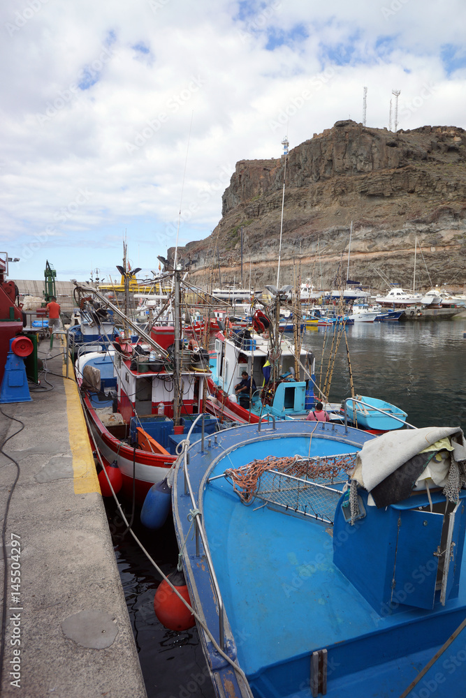 Fischereihafen und Altstadt von Puerto de Mogan