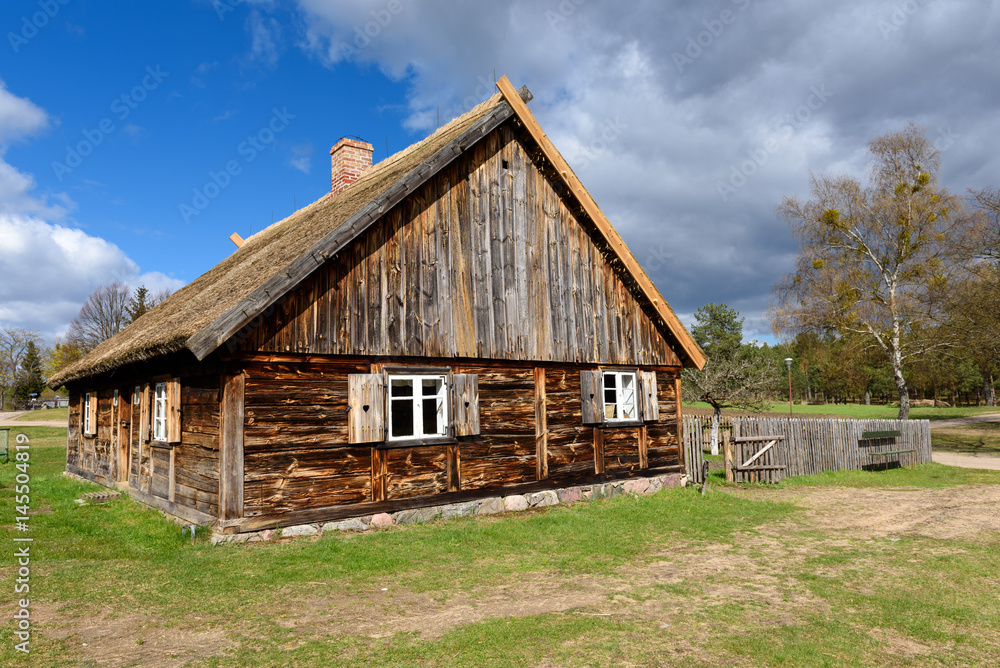 Old house in Kashubian Ethnographic Park in Wdzydze Kiszewskie. Poland. Old house in Kashubian Ethnographic Park in Wdzydze Kiszewskie. Poland.
