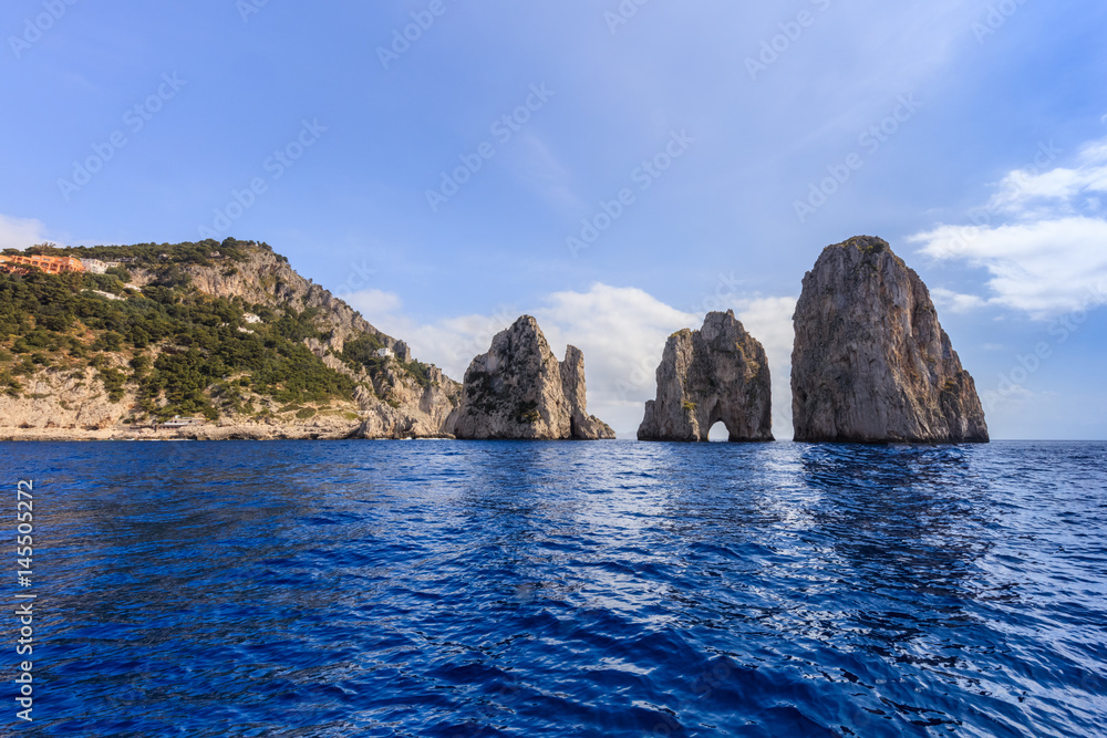Fototapeta premium Faraglioni Cliffs, Capri, Italy.