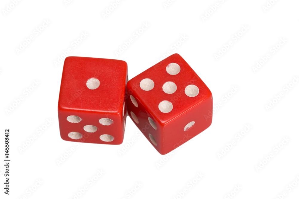 Two dice showing one and five Two dice showing one and five
