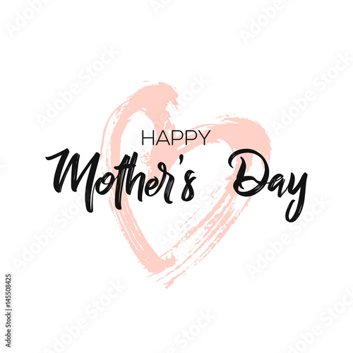 Happy Mother's Day Calligraphy Background. Design for flyer, card, invitation.