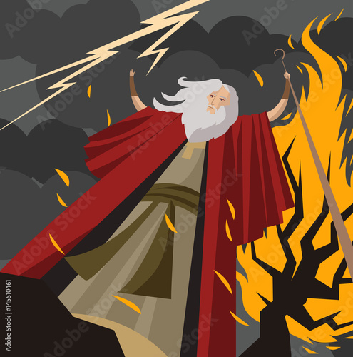 moses and burning bush
