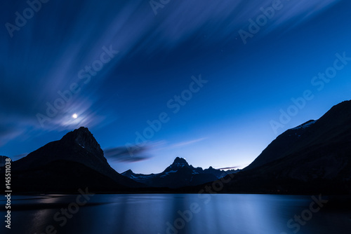 Swiftcurrent Lake Glacier National Park Night photo