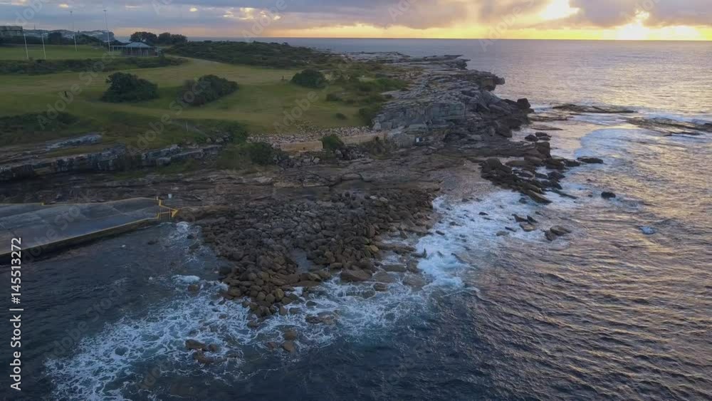 Morning view of Clovelly, Sydney coastline