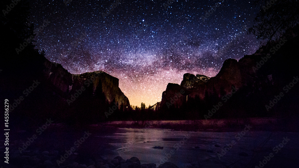 Milky Way at  Yosemite Valley View