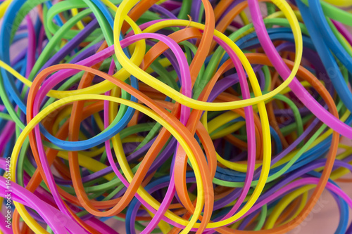 Neon Colored elastic rubber bands