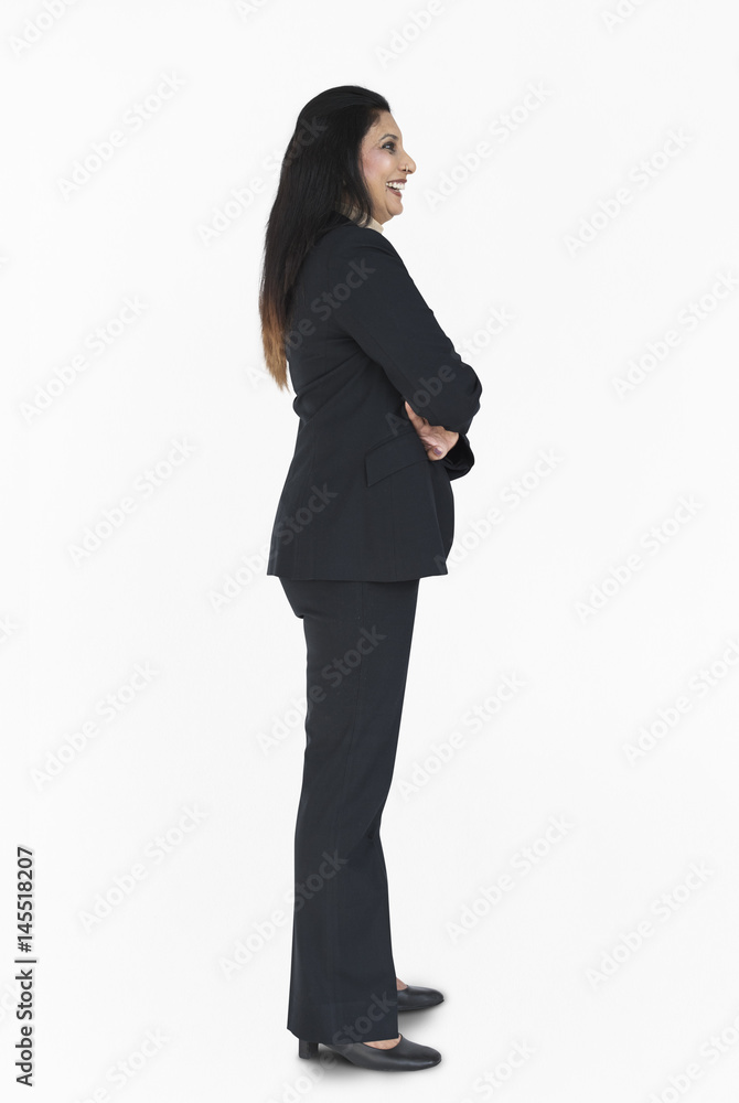 Businesswoman Smiling Happiness Portrait Concept Businesswoman Smiling Happiness Portrait Concept