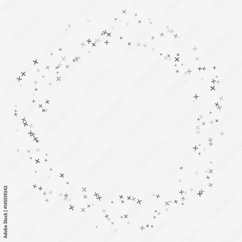 Abstract cross circle