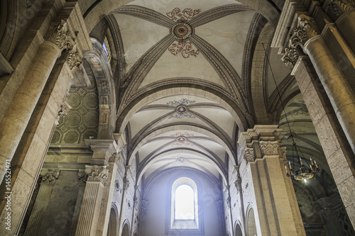 Interior of Nostra Signora del Sacro Cuore in Rome, Italy