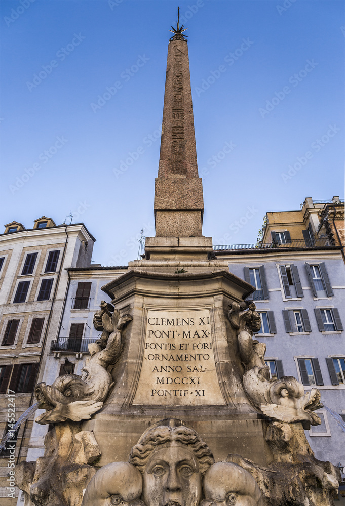 Fontana del Pantheon in Rome, Italy