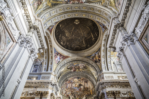 Interior of Sant'Ignazio Church in Rome, Italy photo