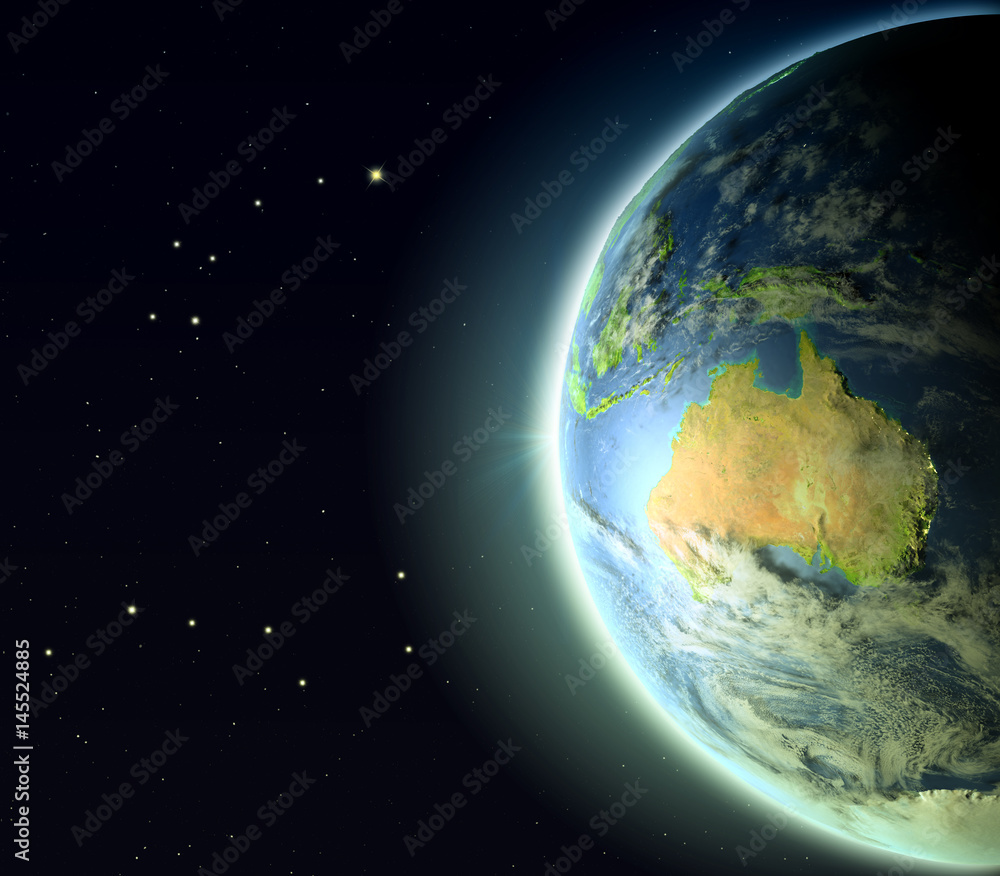 Australia from orbit
