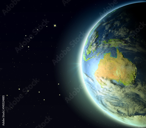 Fototapeta Naklejka Na Ścianę i Meble -  Australia from orbit