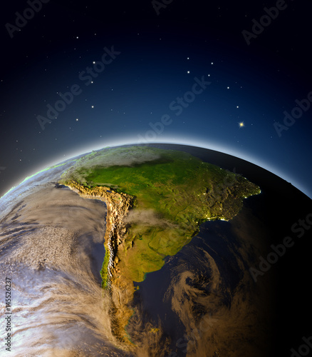 South America from orbit