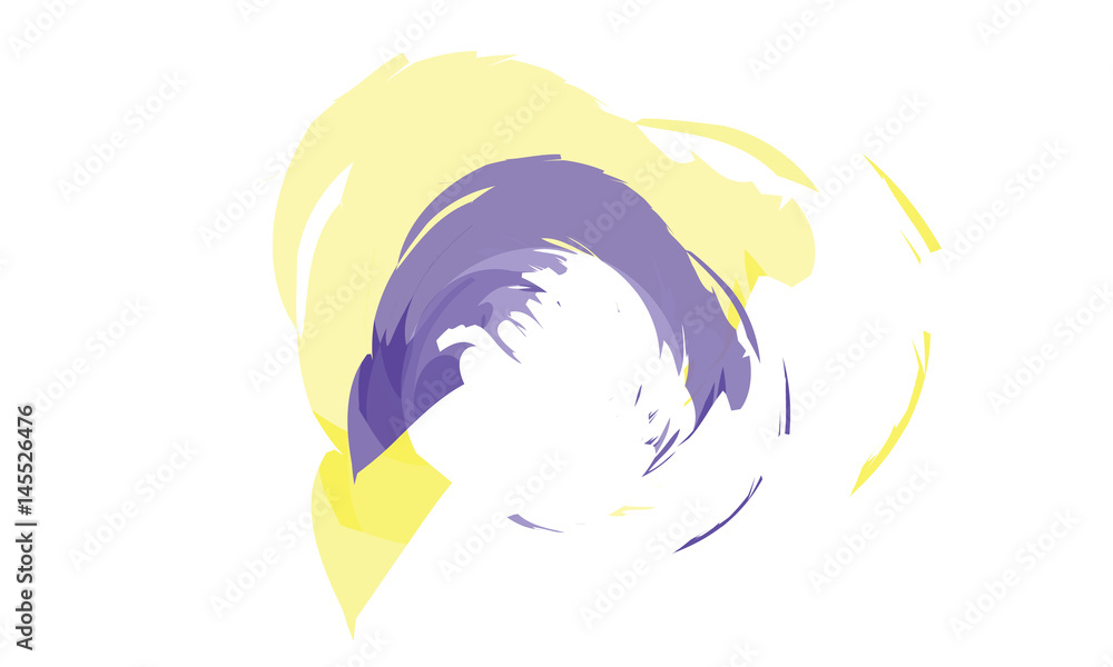 Purple and yellow circle