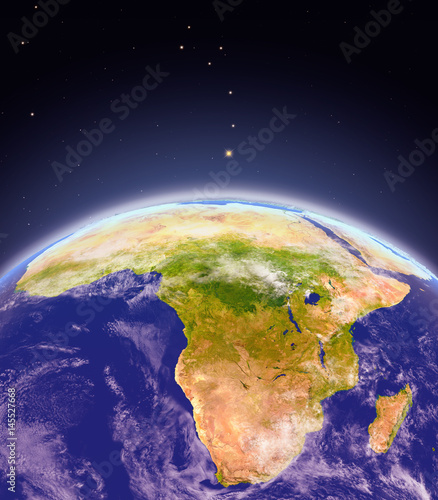 Fototapeta Naklejka Na Ścianę i Meble -  Africa from space