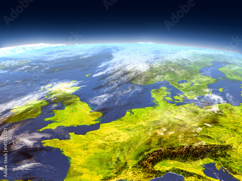 Western Europe from space