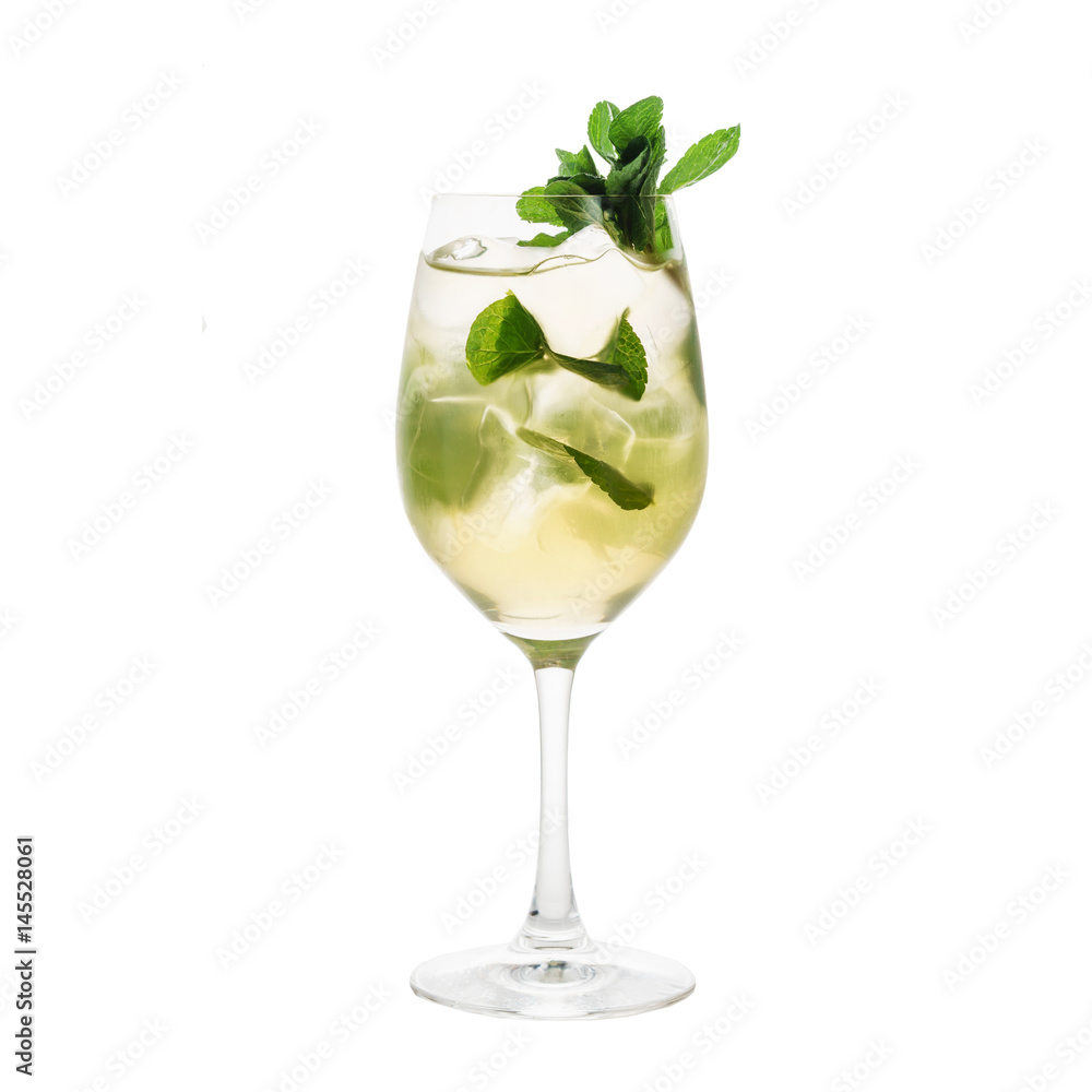 cocktail isolated on the white cocktail isolated on the white