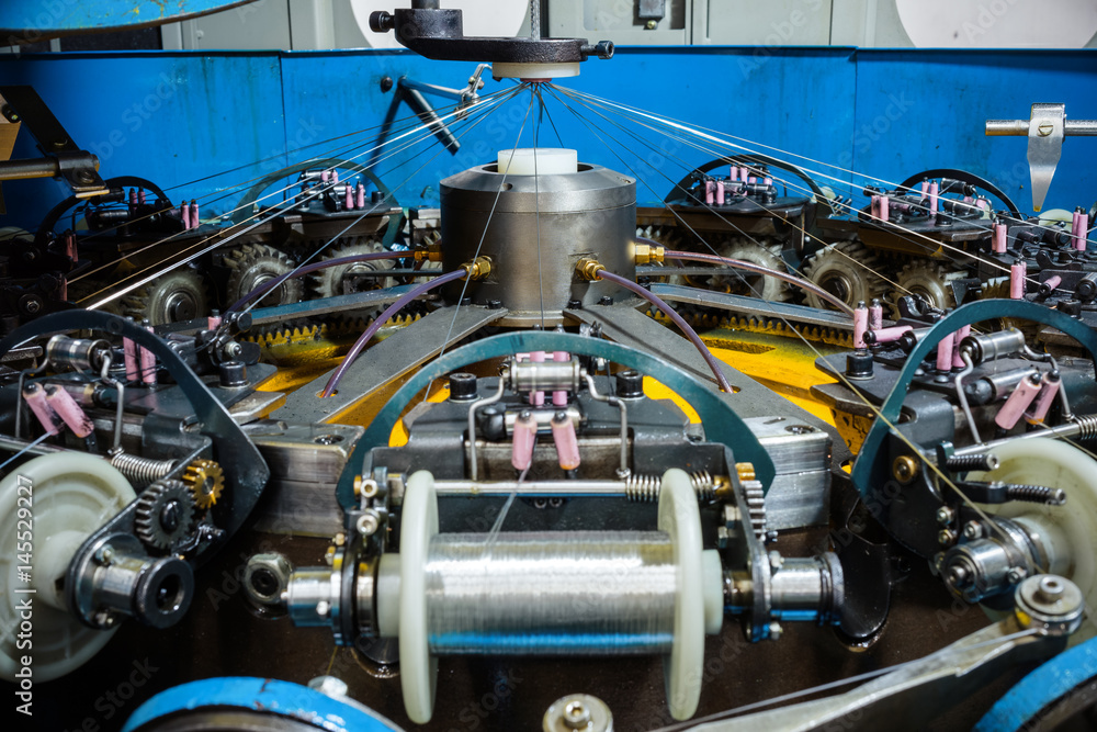 Fototapeta premium Coil with coiled wire.