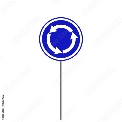 Blue, white arrows right hand