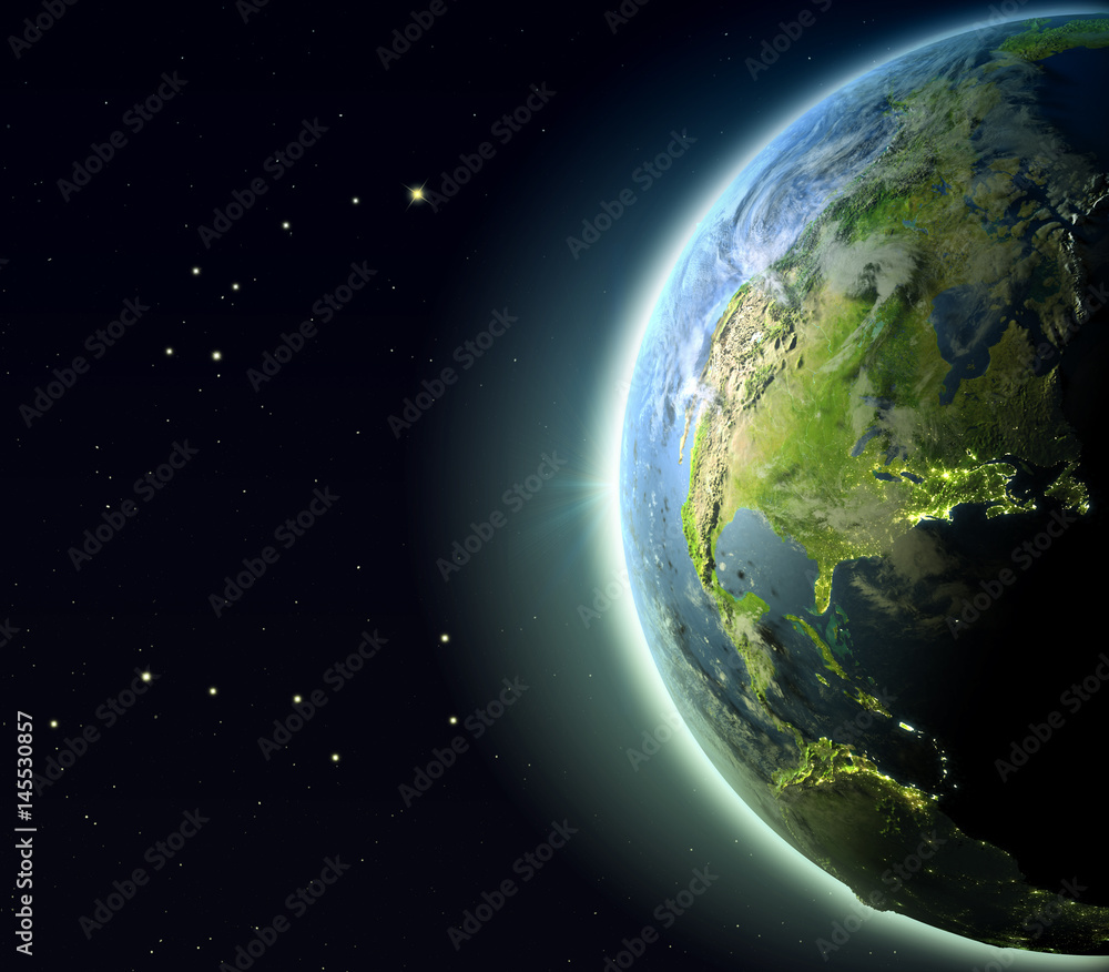 North America from orbit North America from orbit