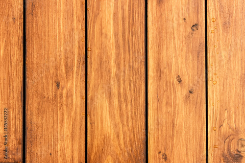Wooden boards, timber, teak color, wood structure, background