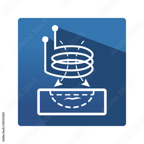 Eddy current pictogram.