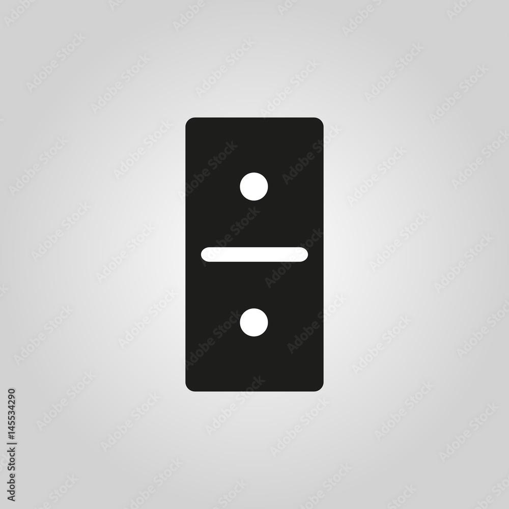 Domino icon. Game, gambling symbol. Flat design. Stock - Vector illustration Domino icon. Game, gambling symbol. Flat design. Stock - Vector illustration