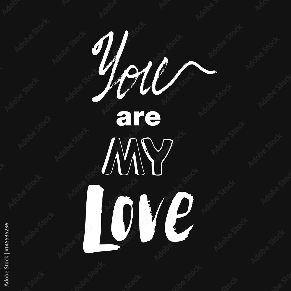 Doodle lettering about love Doodle lettering about love