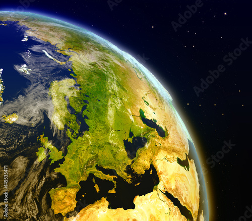 Fototapeta Naklejka Na Ścianę i Meble -  Europe from space