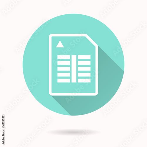 Memory card - vector icon.