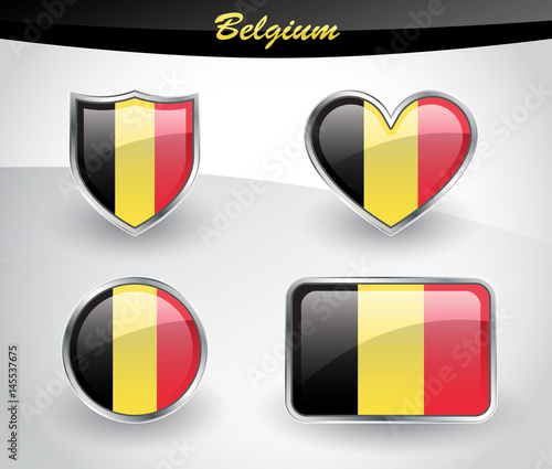 Free Download Glossy Belgium flag icon set - GFXLoad