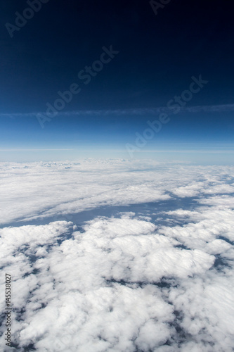 Cloudy skies over europe pictured from high altitude