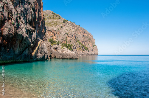Fototapeta Naklejka Na Ścianę i Meble -  Beach Sa Calobra, Mallorca, Spain