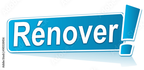 rénover sur étiquette bleue