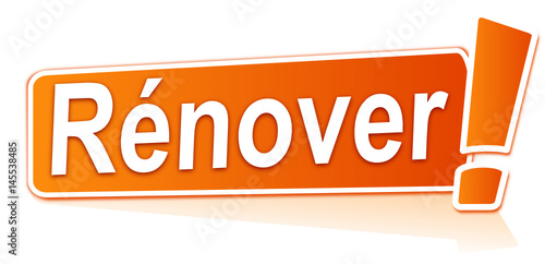 rénover sur étiquette orange