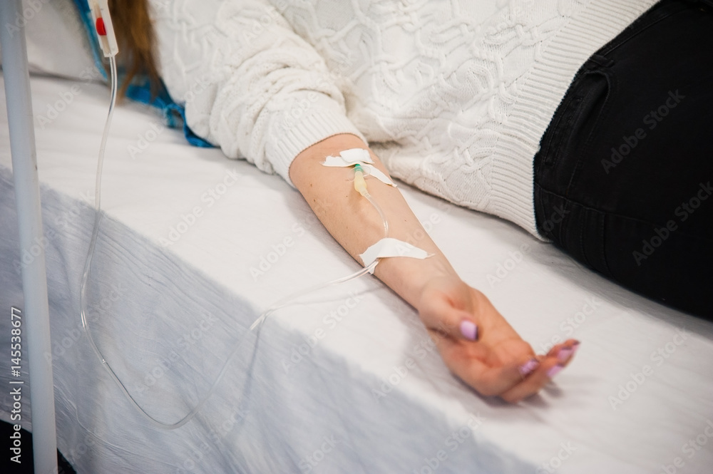 Fototapeta premium Patient in hospital ward