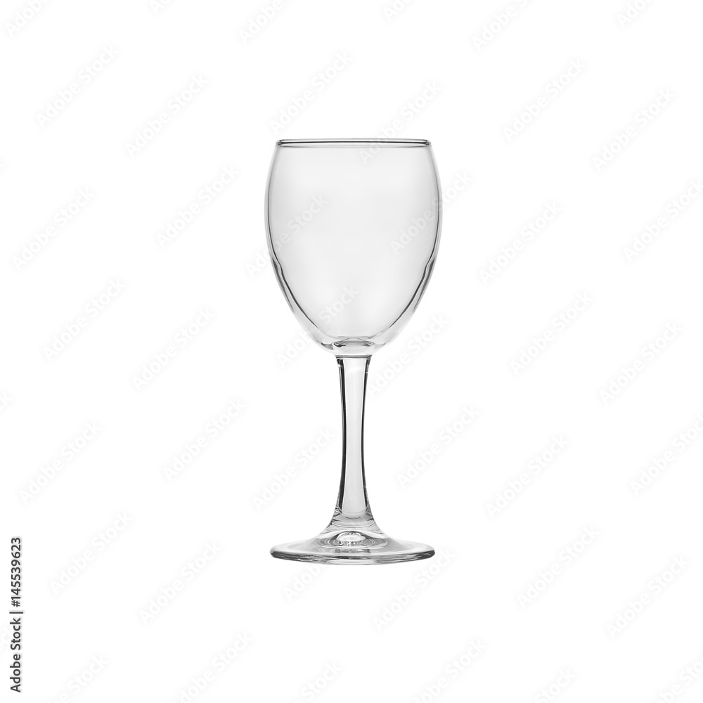 Glass transparent empty glass for drinks, isolated on white background. Glass transparent empty glass for drinks, isolated on white background.