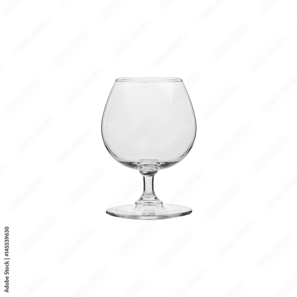 Glass transparent empty glass for drinks, isolated on white background. Glass transparent empty glass for drinks, isolated on white background.