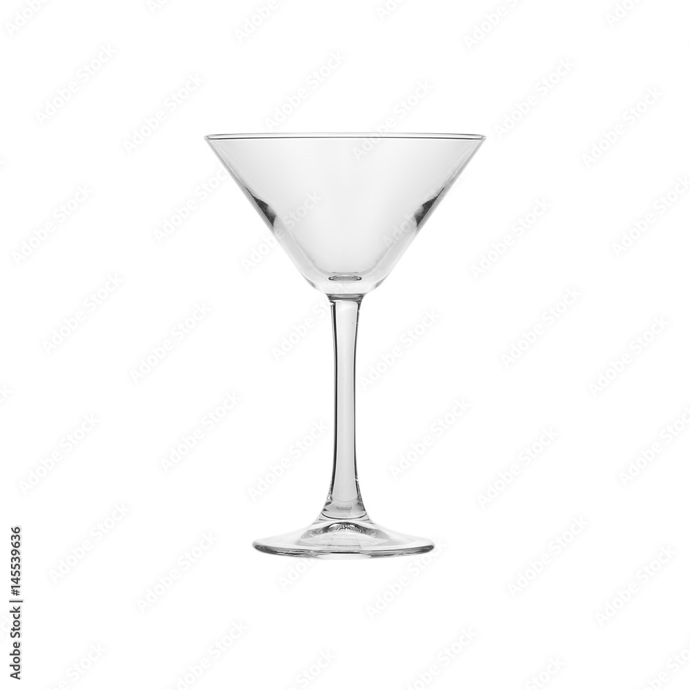 Glass transparent empty glass for drinks, isolated on white background. Glass transparent empty glass for drinks, isolated on white background.