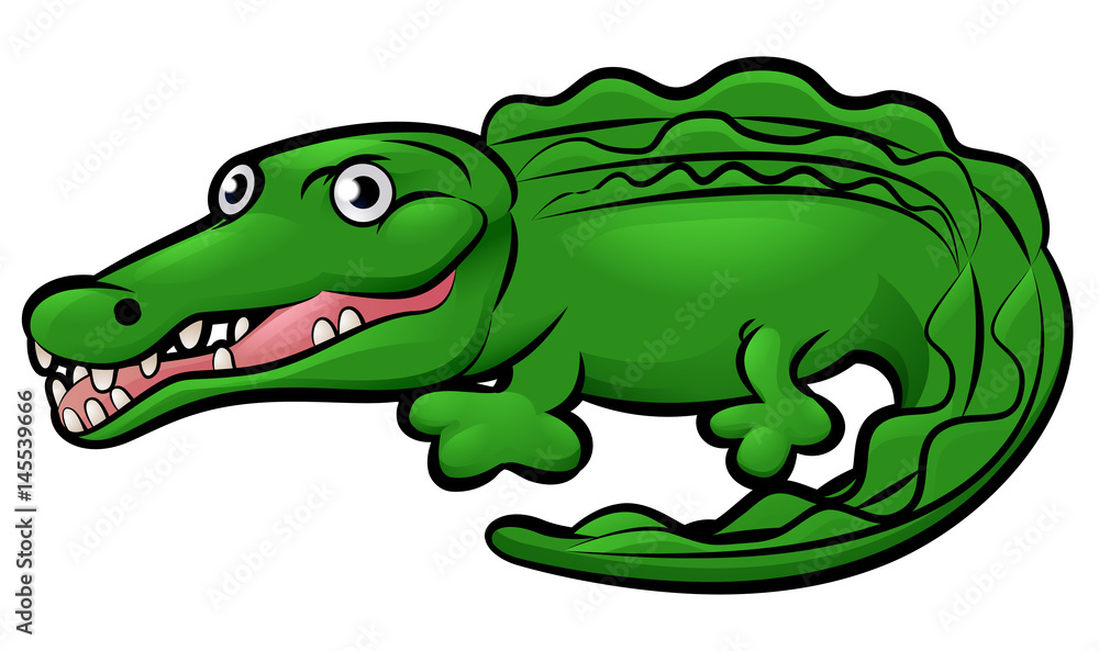 Crocodile Alligator Animal Cartoon Character Crocodile Alligator Animal Cartoon Character