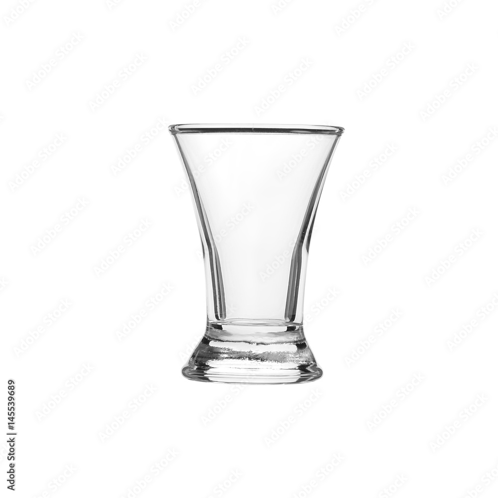 Glass transparent empty glass for drinks, isolated on white background. Glass transparent empty glass for drinks, isolated on white background.