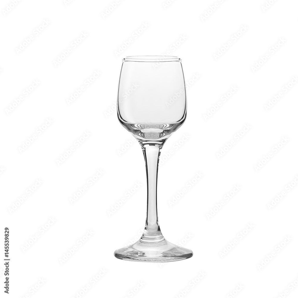 Glass transparent empty glass for drinks, isolated on white background. Glass transparent empty glass for drinks, isolated on white background.