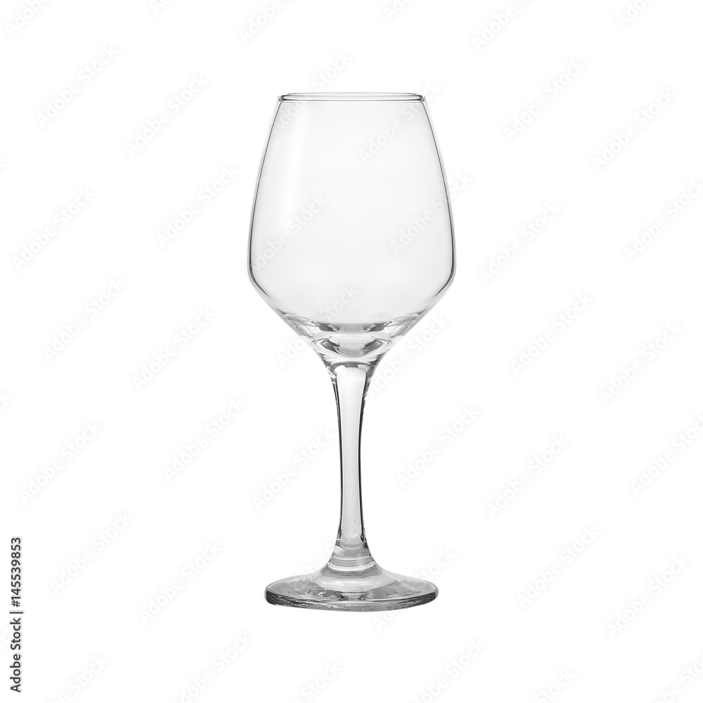 Glass transparent empty glass for drinks, isolated on white background. Glass transparent empty glass for drinks, isolated on white background.