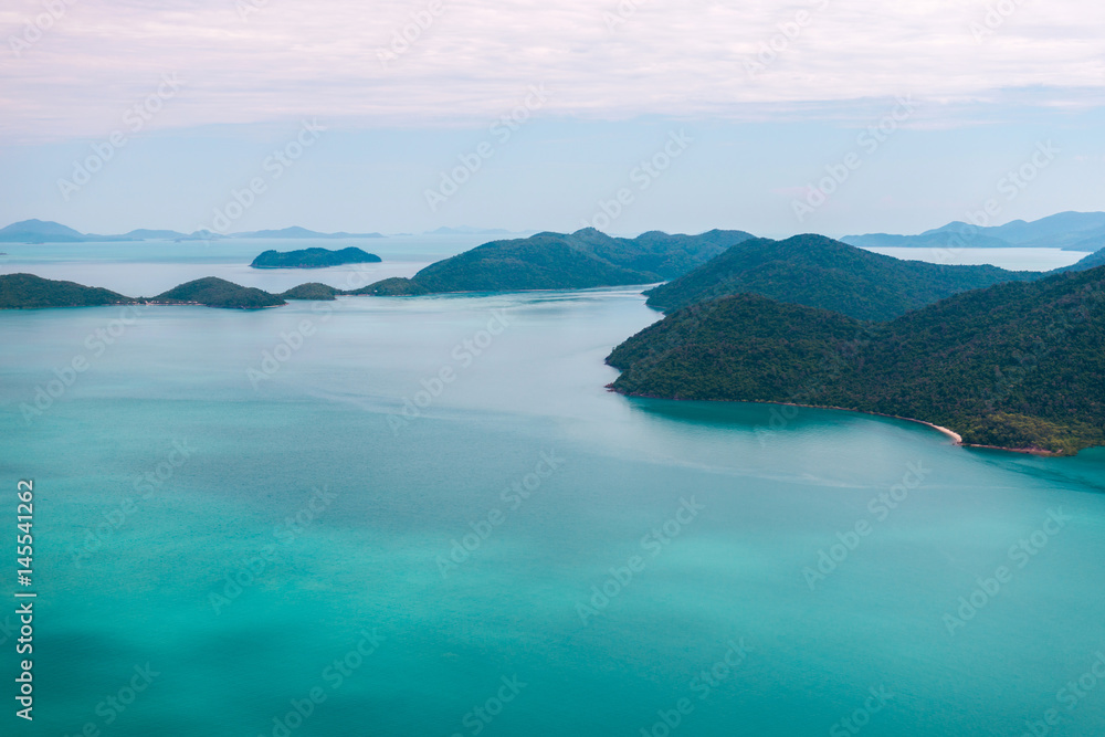 Aerial view of the Whitsunday Islands