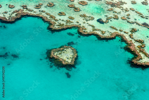 Aerial view of the Heart reef